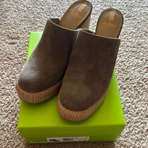 Sam Edelman Women's Olive Suede Mules